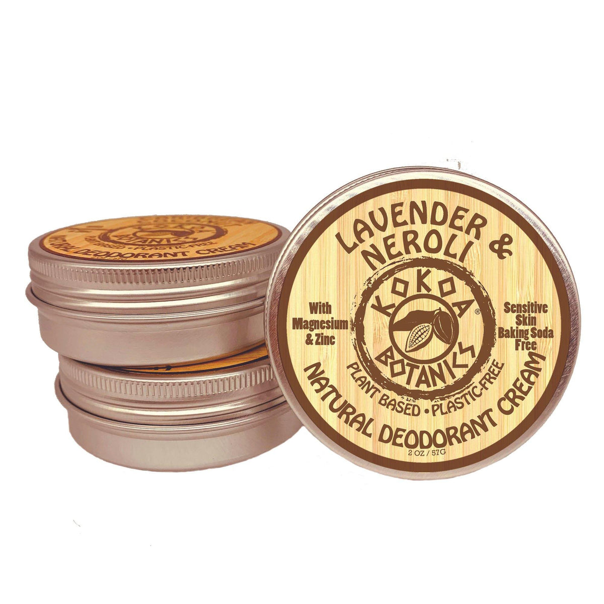 Lavender & Neroli - Natural Deodorant Cream - Sensitive Skin - Baking Soda Free - 2.75 oz
