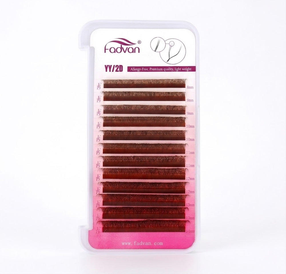 Brown YY Curl Eyelash Extension Tray