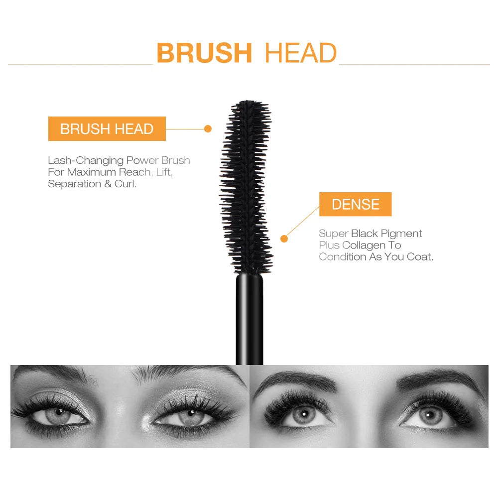 Waterproof 3D Lengthening Black Mascara