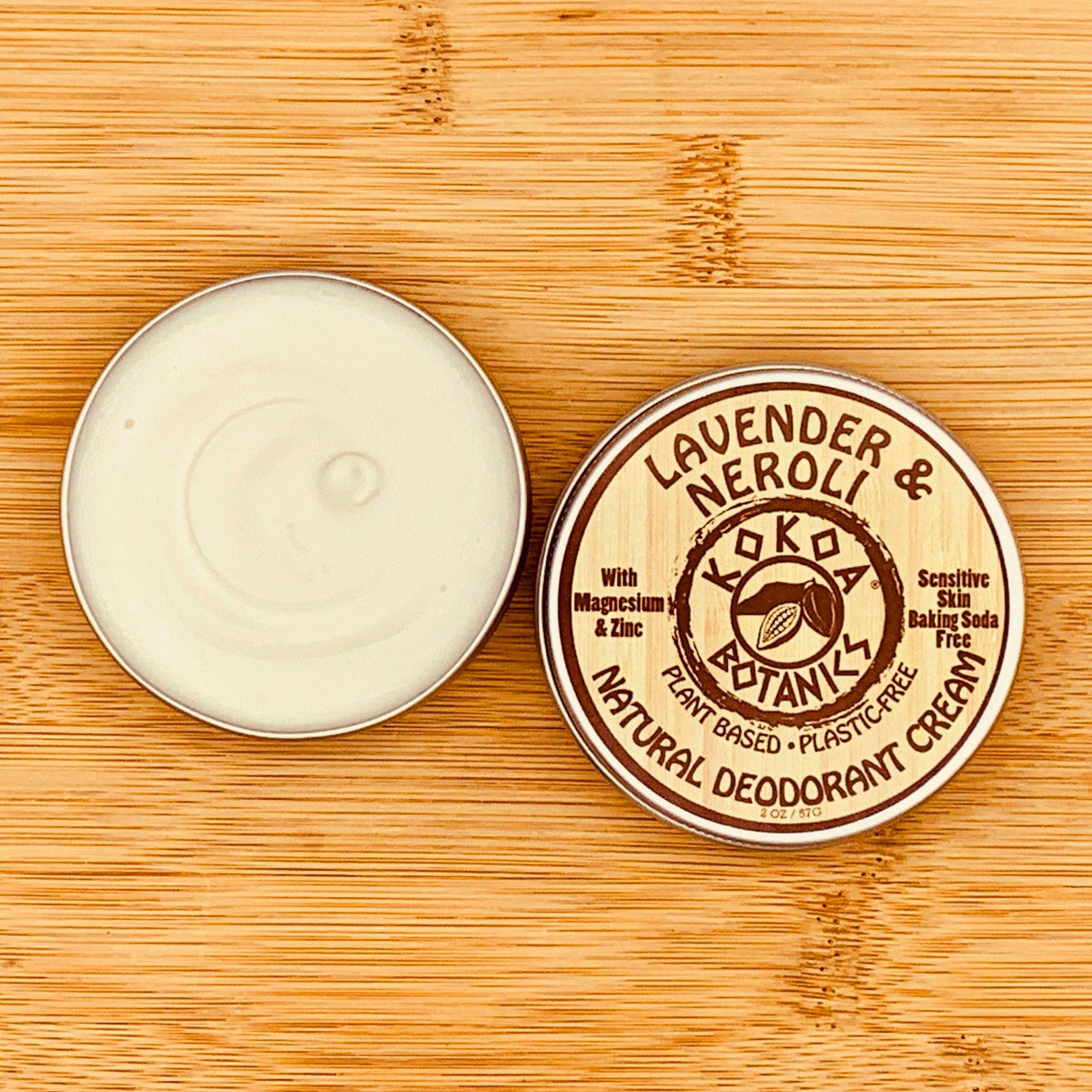 Lavender & Neroli - Natural Deodorant Cream - Sensitive Skin - Baking Soda Free  - 2.75 oz