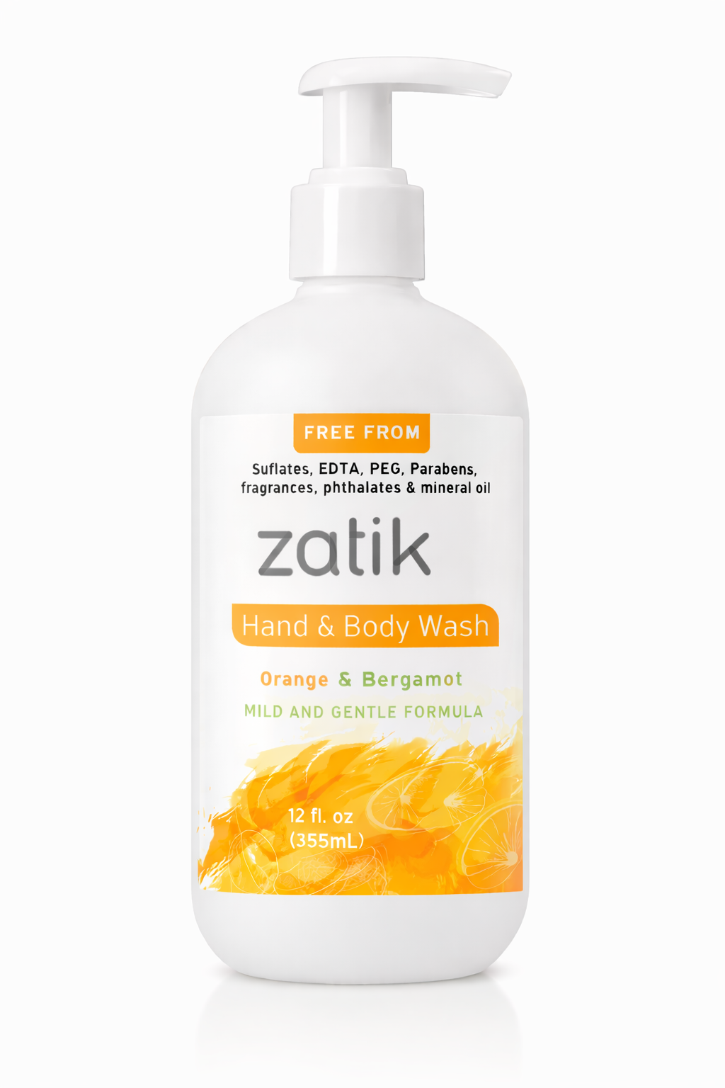 Liquid Hand & Body Wash - Orange & Bergamot
