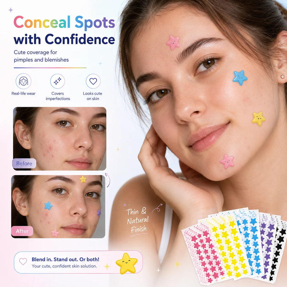 Seven-Color Star Hydrocolloid Pimple Patches