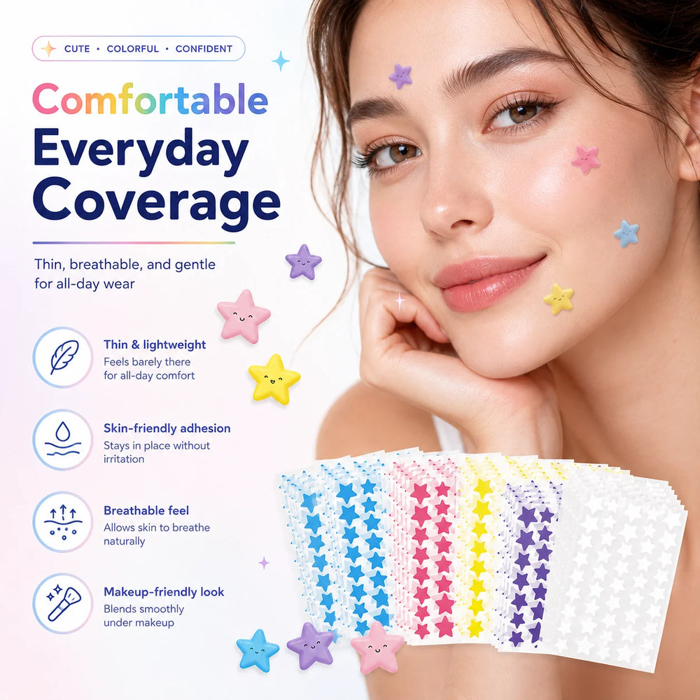 Seven-Color Star Hydrocolloid Pimple Patches