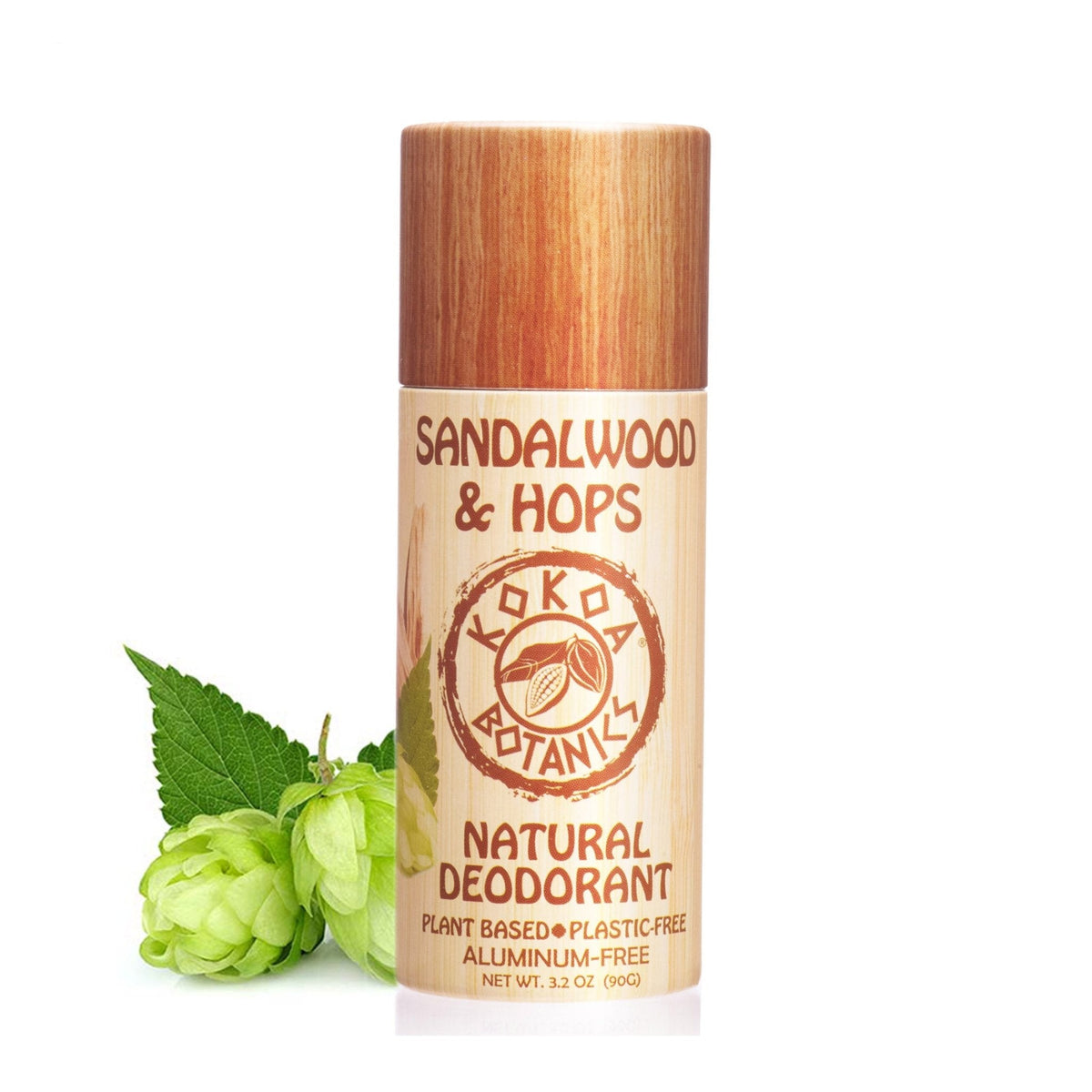 Natural Deodorant - Sandalwood and Hops – Plastic Free 3.2 oz