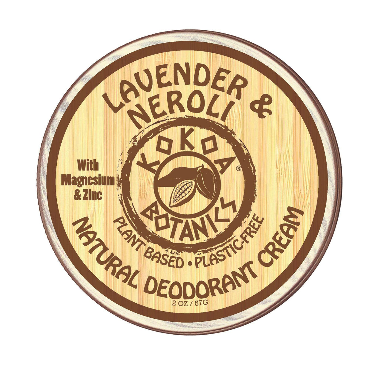 Lavender & Neroli - Natural Deodorant Cream - Aluminum-Free - 2.75 oz