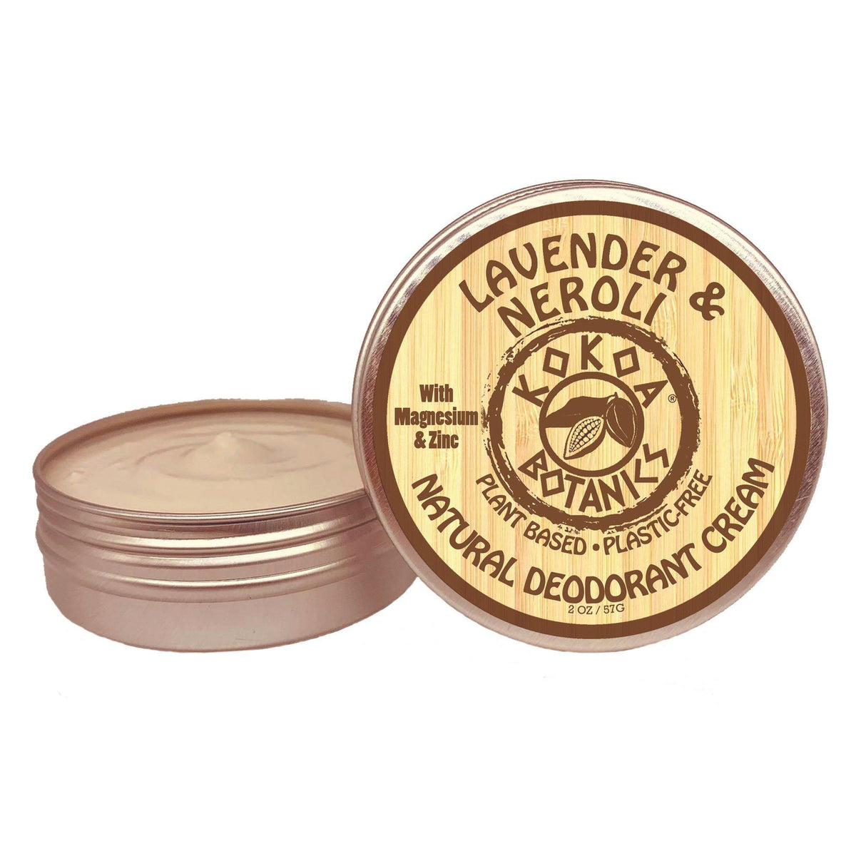 Lavender & Neroli - Natural Deodorant Cream - Aluminum-Free - 2.75 oz