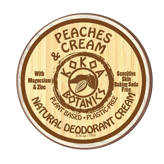 Peaches and Cream - Natural Deodorant Cream - Baking Soda Free  - 2.75 oz