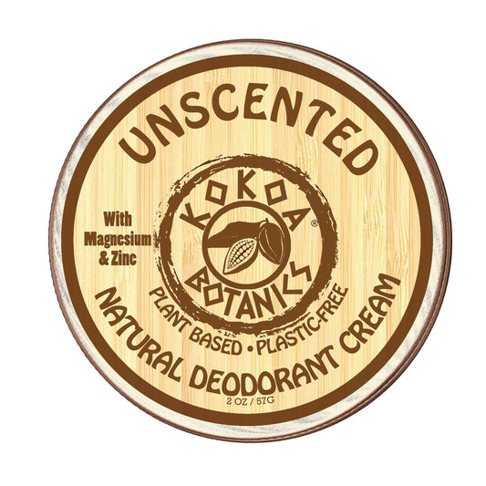 Unscented - Natural Deodorant Cream - Aluminum-Free - Plastic-Free 2.75 oz