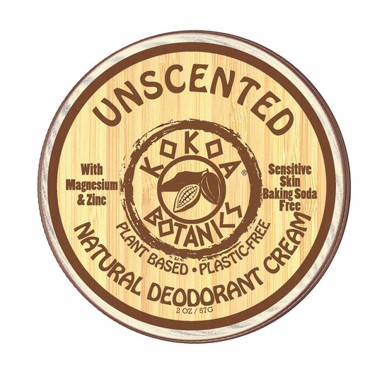 UNSCENTED - Natural Deodorant Cream - Sensitive Skin - Baking Soda-Free 2.75 oz